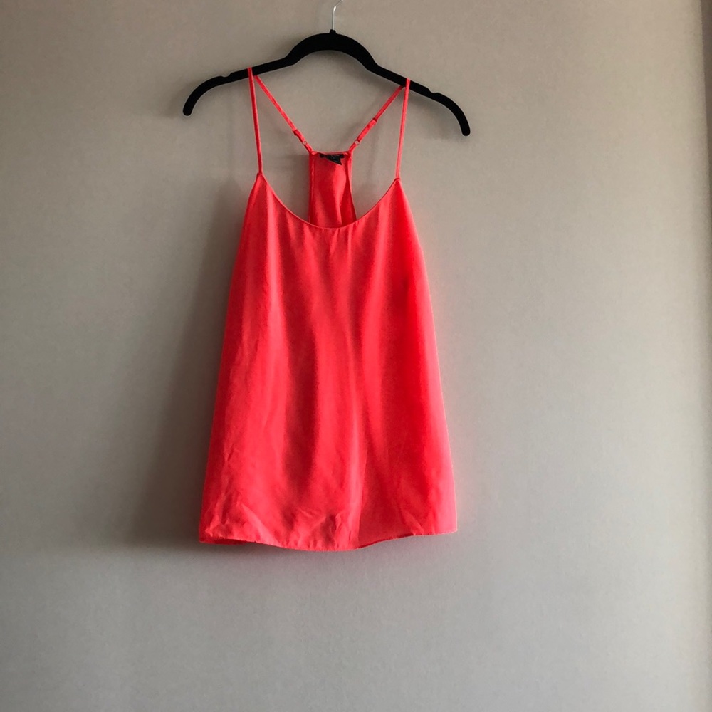 J. Crew Coral Spaghetti-Strap Blouse
